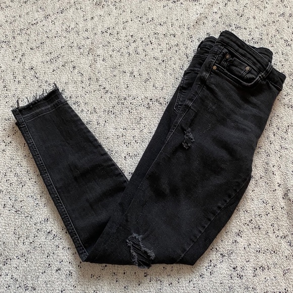 Zara Denim - Zara Distressed Skinny Jeans